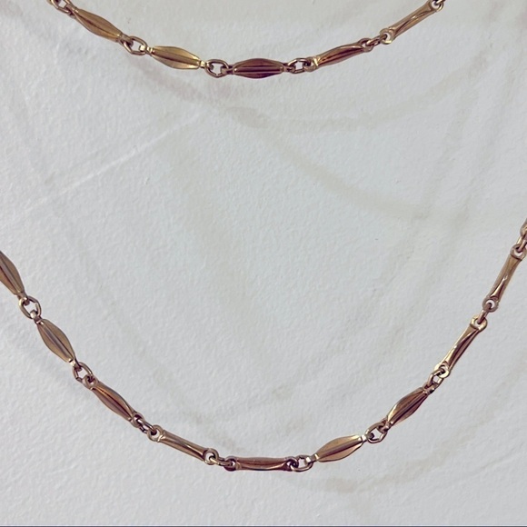 𝅺long gold necklace-54 inches - Picture 5 of 5